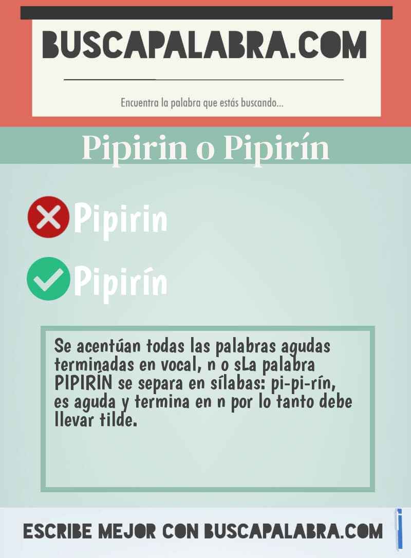 Pipirin o Pipirín