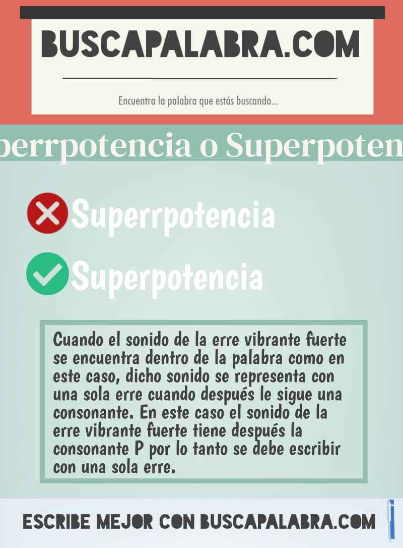 Superrpotencia o Superpotencia