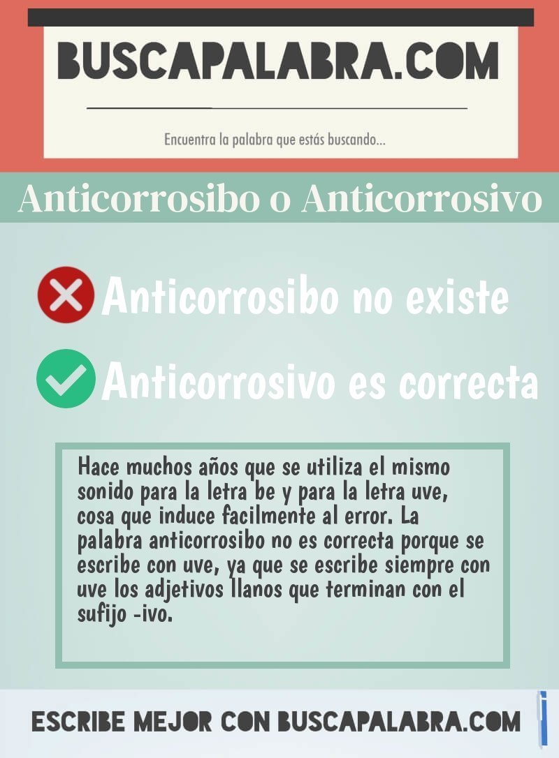 Anticorrosibo o Anticorrosivo