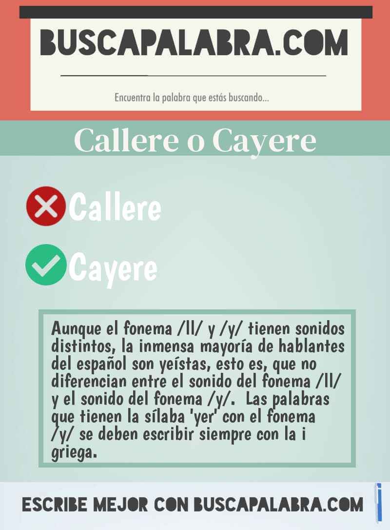 Callere o Cayere