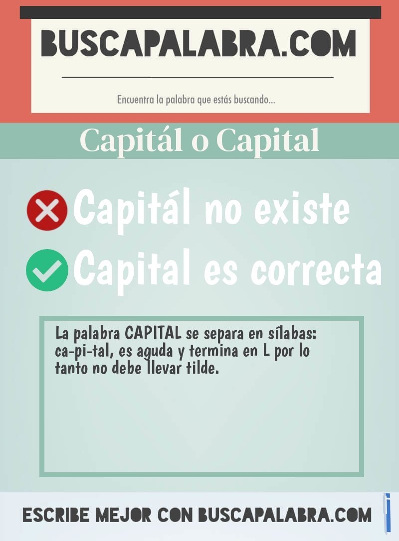Capitál o Capital