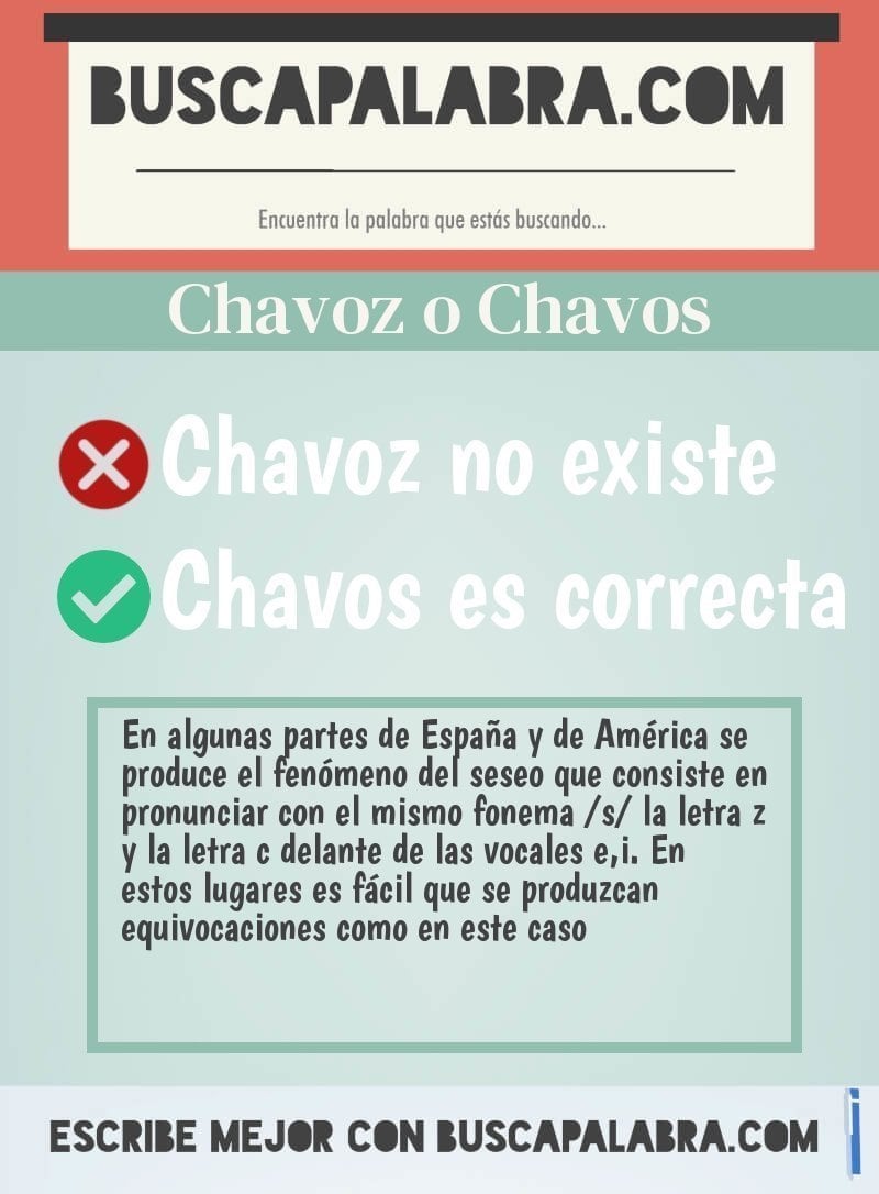 Chavoz o Chavos