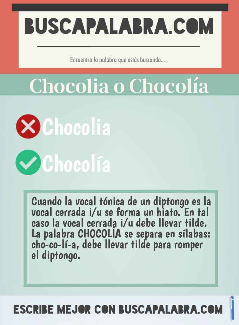 Chocolia o Chocolía
