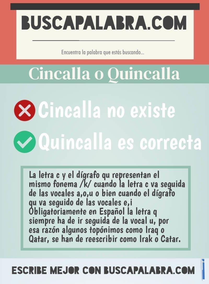 Cincalla o Quincalla