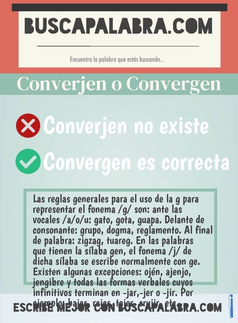 Converjen o Convergen