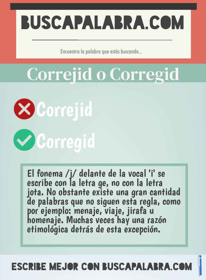 Correjid o Corregid