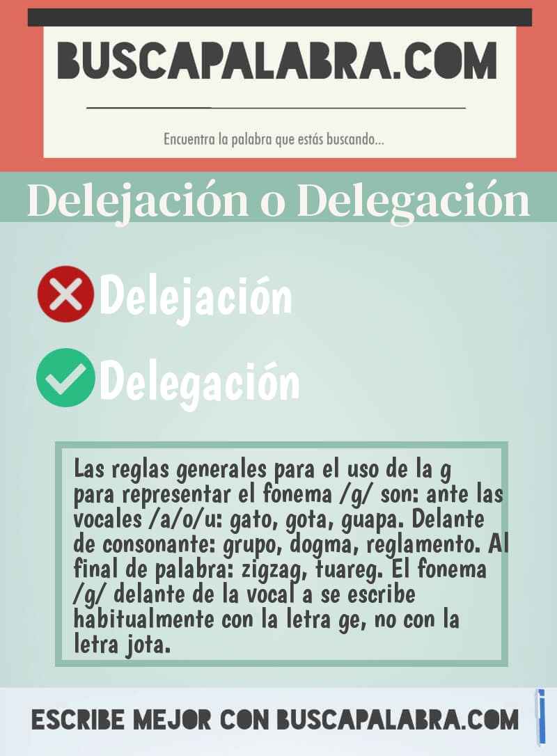 Delejación o Delegación