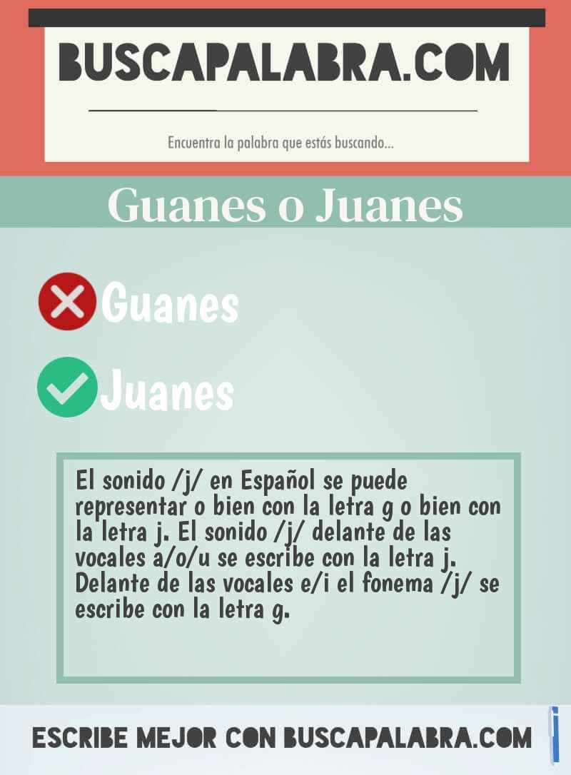 Guanes o Juanes