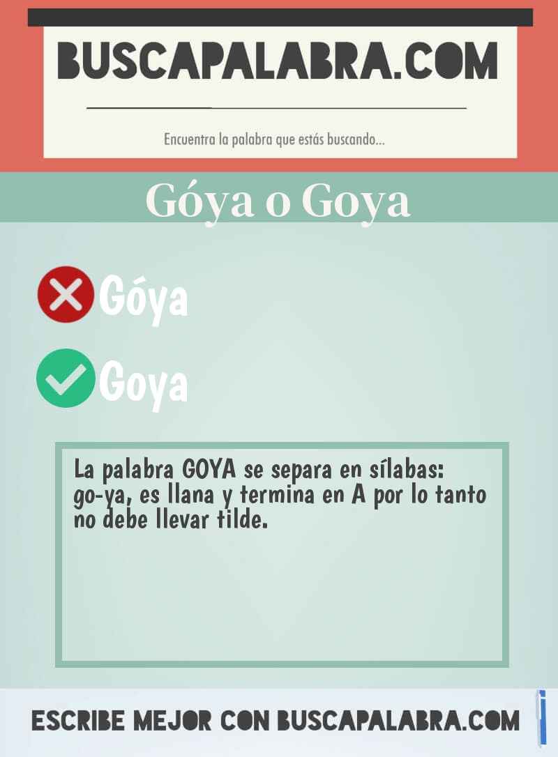 Góya o Goya