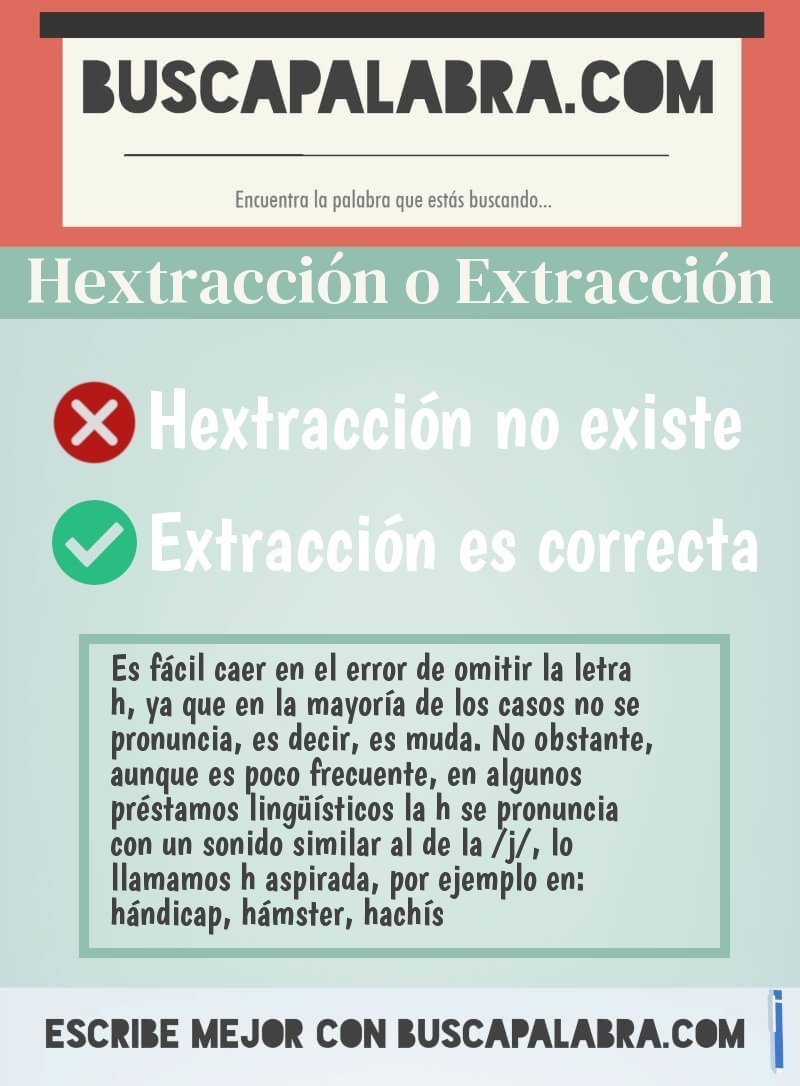 Hextracción o Extracción