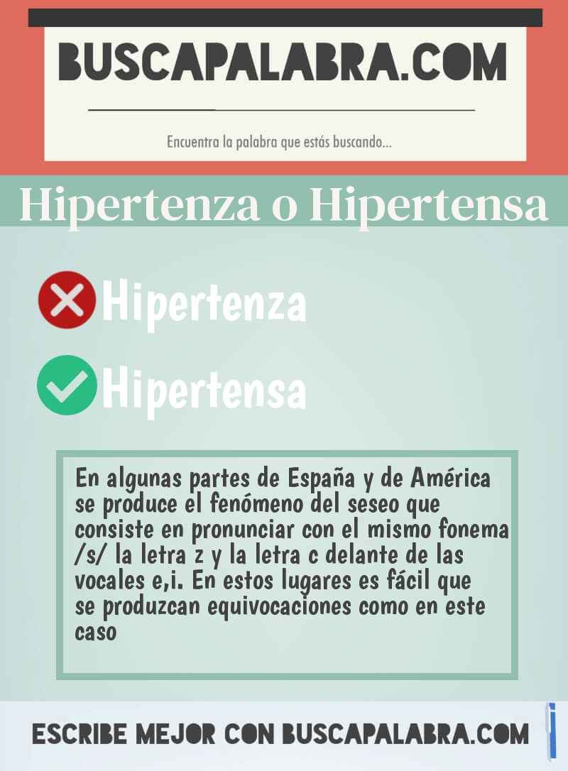 Hipertenza o Hipertensa