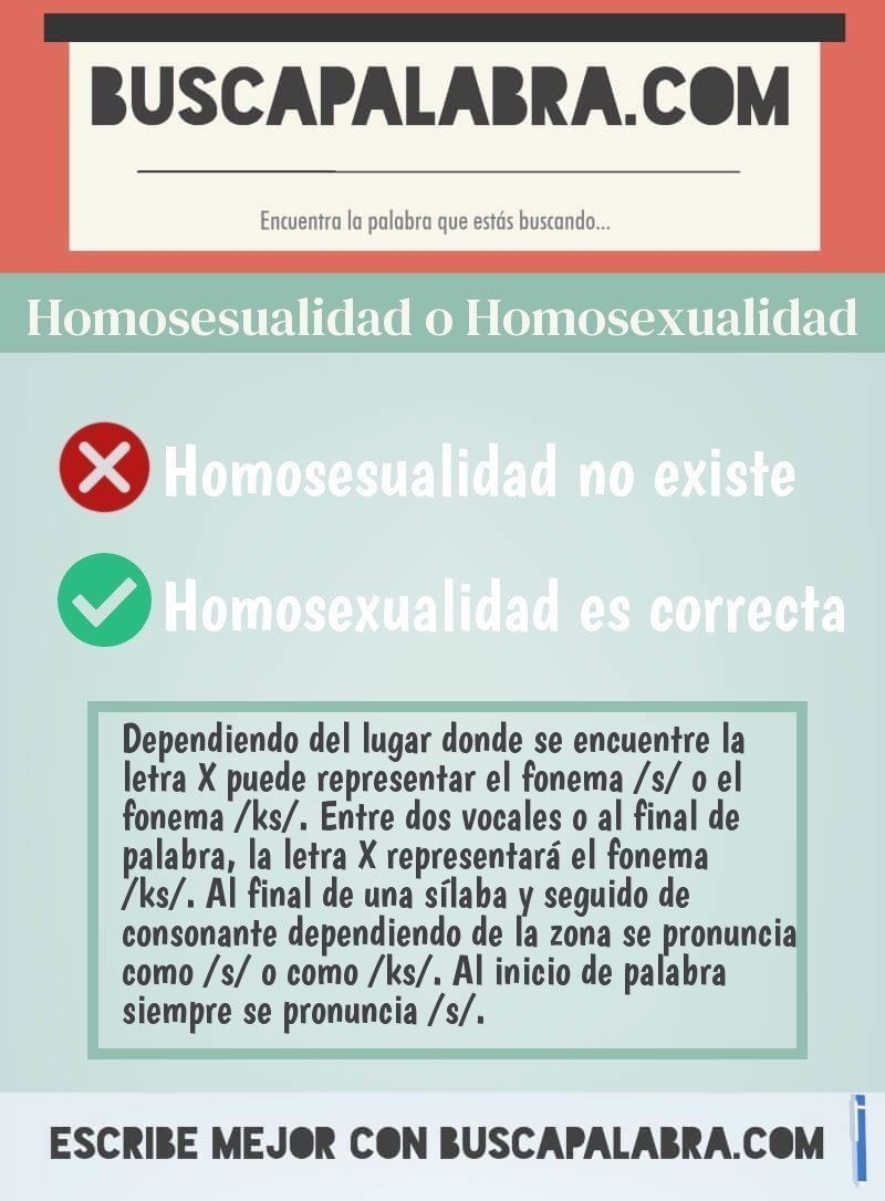 Homosesualidad o Homosexualidad