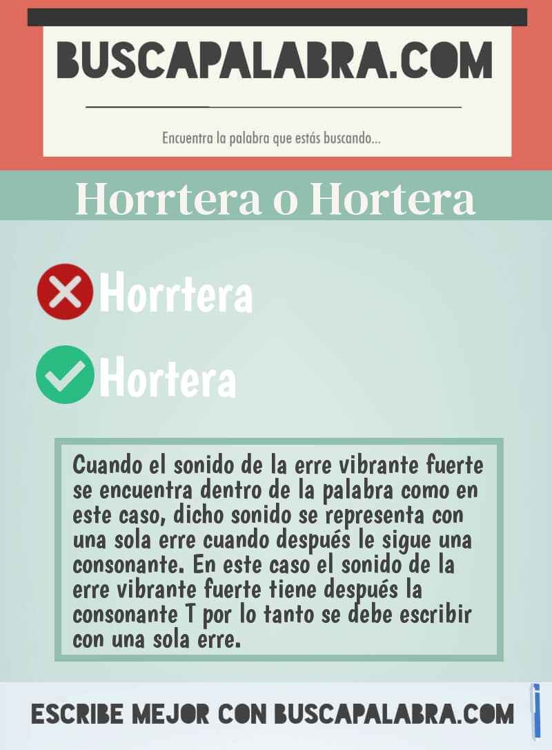 Horrtera o Hortera