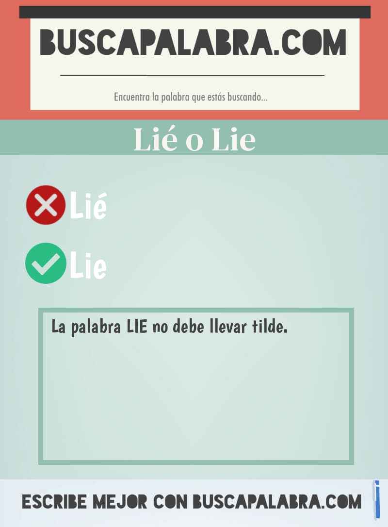 Lié o Lie