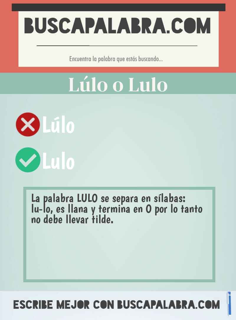 Lúlo o Lulo