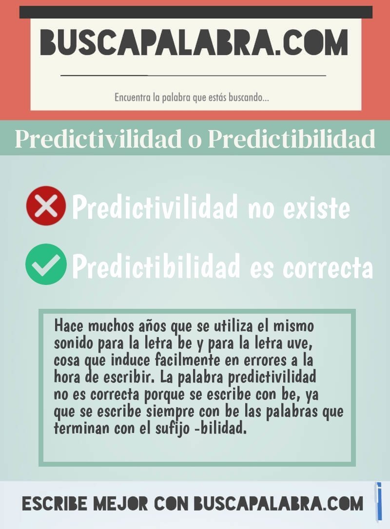 Predictivilidad o Predictibilidad