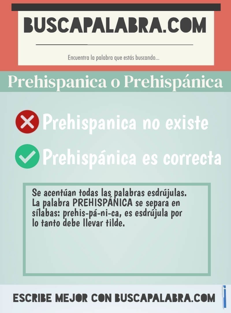 Prehispanica o Prehispánica