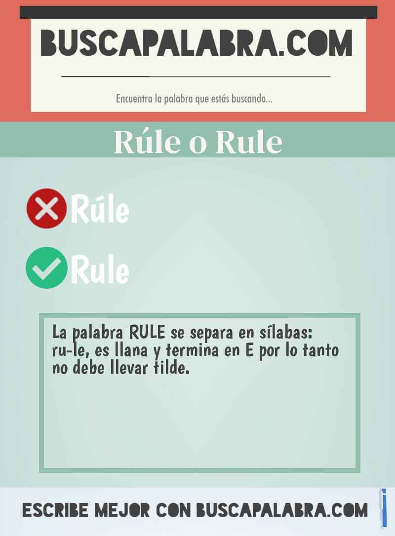 Rúle o Rule