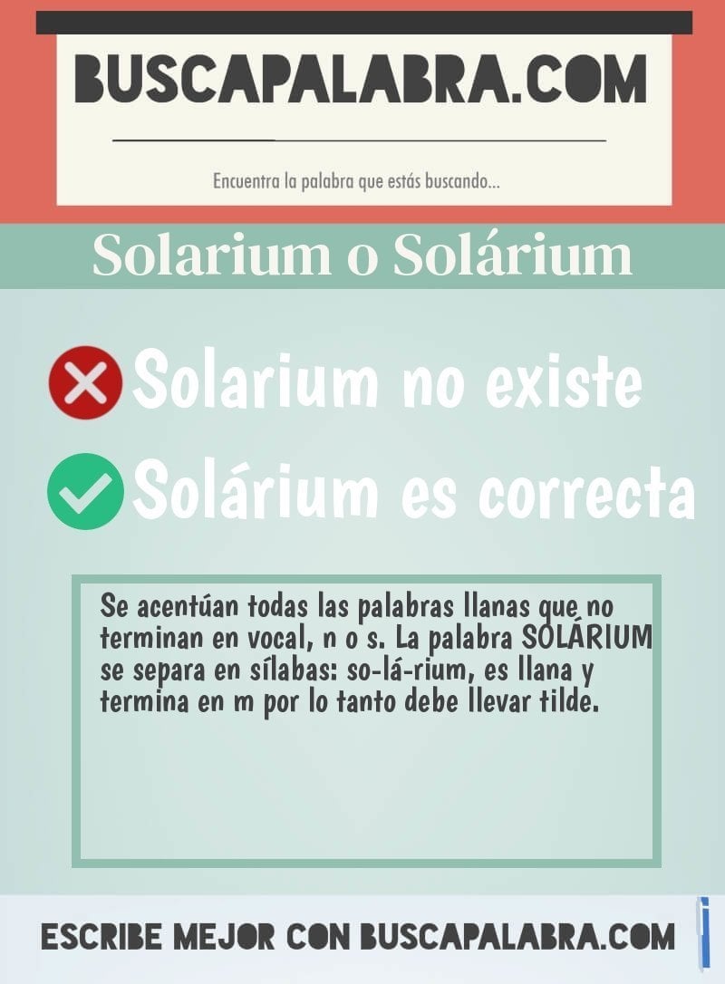 Solarium o Solárium