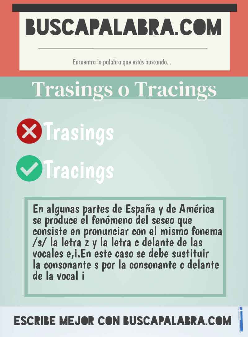 Trasings o Tracings