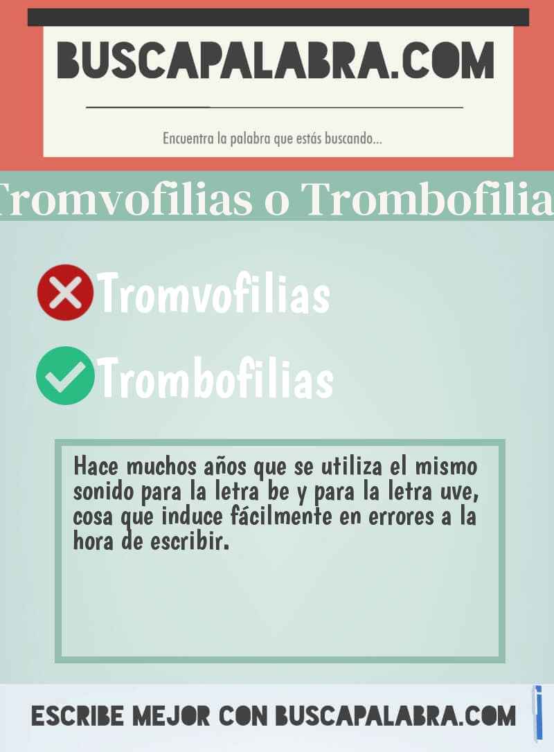 Tromvofilias o Trombofilias