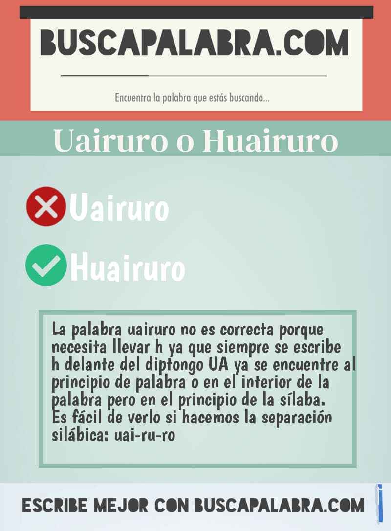 Uairuro o Huairuro