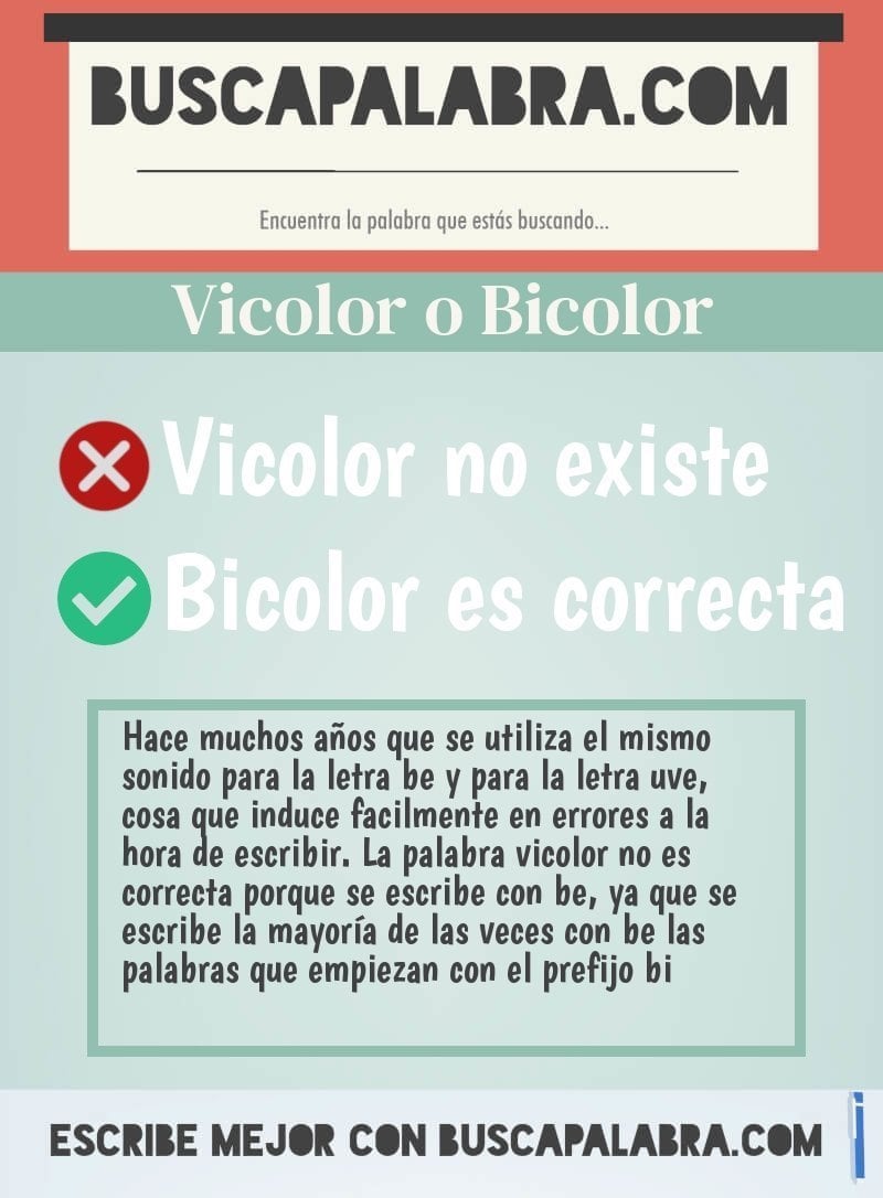 Vicolor o Bicolor