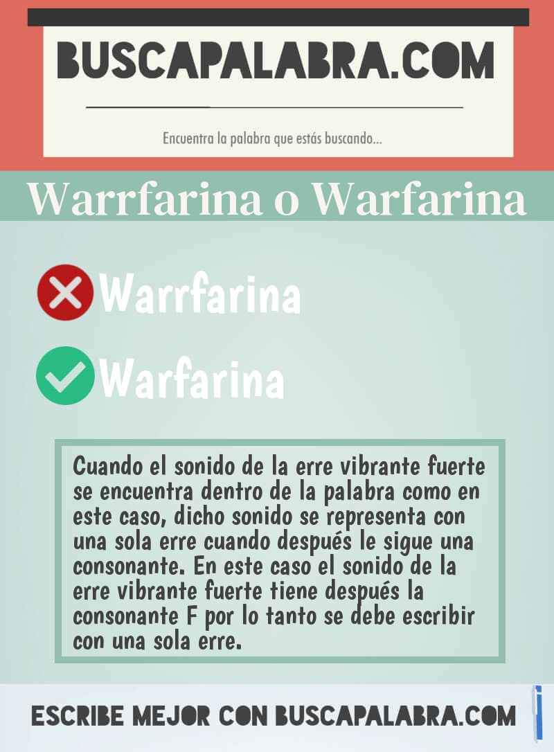 Warrfarina o Warfarina