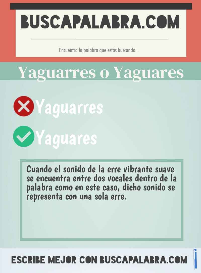 Yaguarres o Yaguares