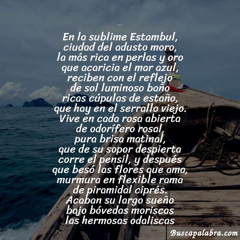 Poema Un cabello blanco de Juan Arolas con fondo de barca