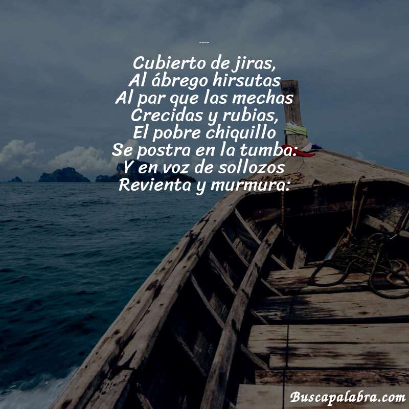 Poema Paquito de Salvador Díaz Mirón con fondo de barca