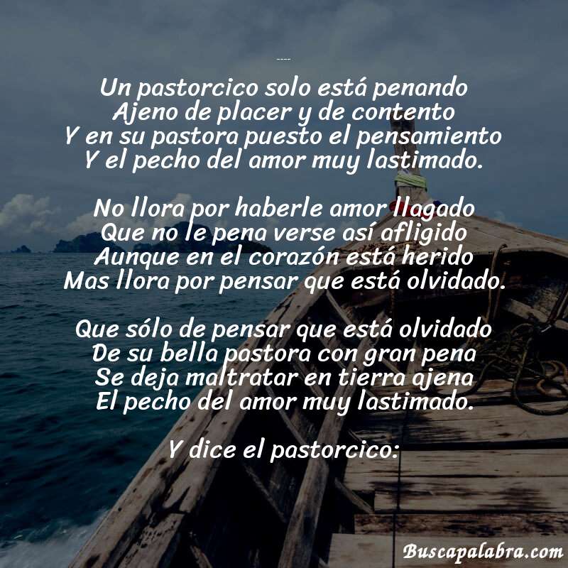 Poema Otras canciones a lo divino de San Juan de la Cruz con fondo de barca