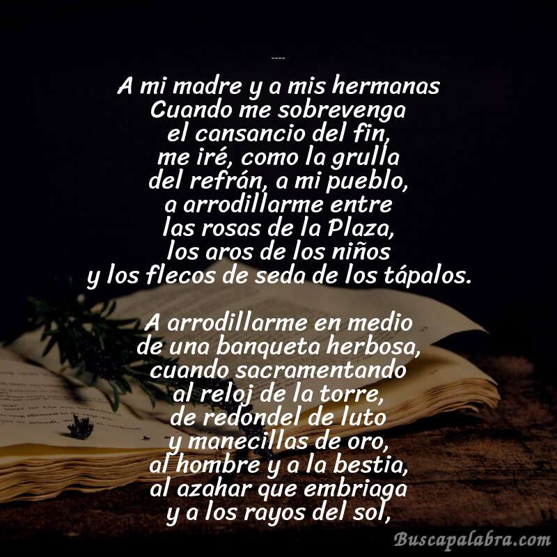 Poema Humildemente de Ramón López Velarde con fondo de libro