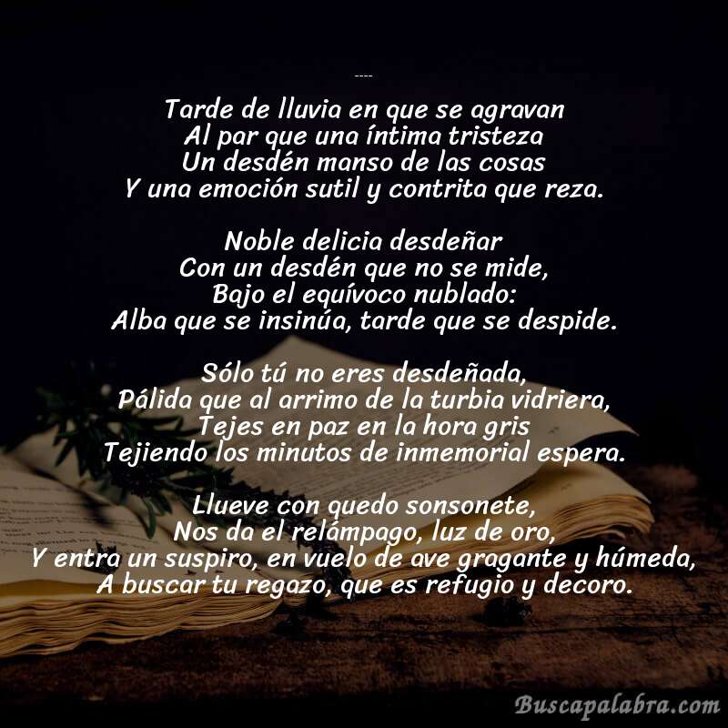 Poema La tejedora de Ramón López Velarde con fondo de libro