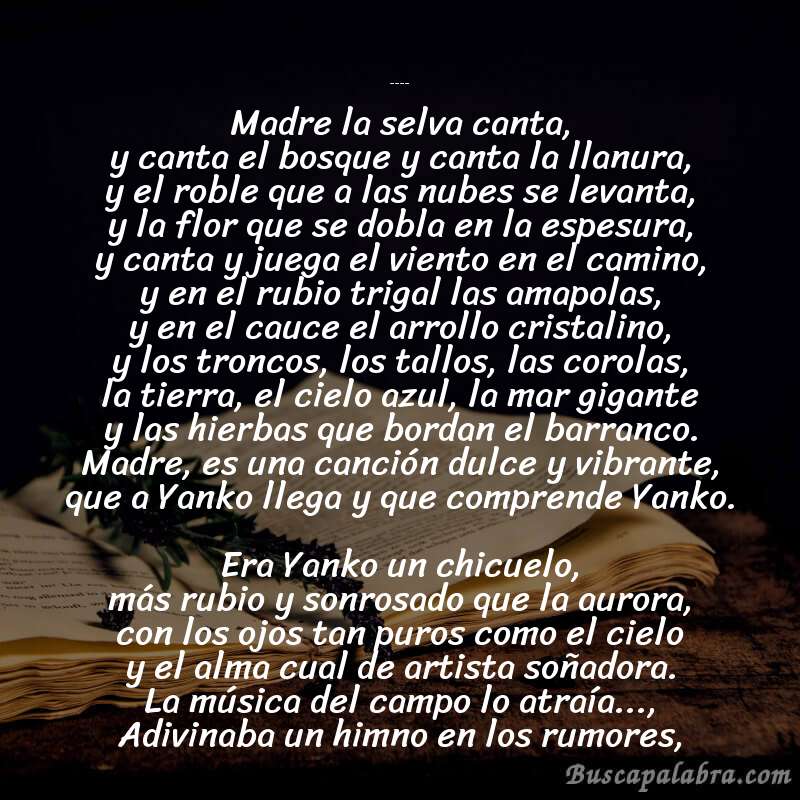 Poema El violín de Yanko de Marcos Rafael Blanco Belmonte con fondo de libro