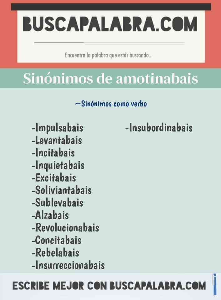 Sinónimo de amotinabais