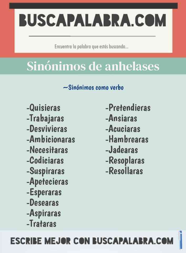 Sinónimo de anhelases