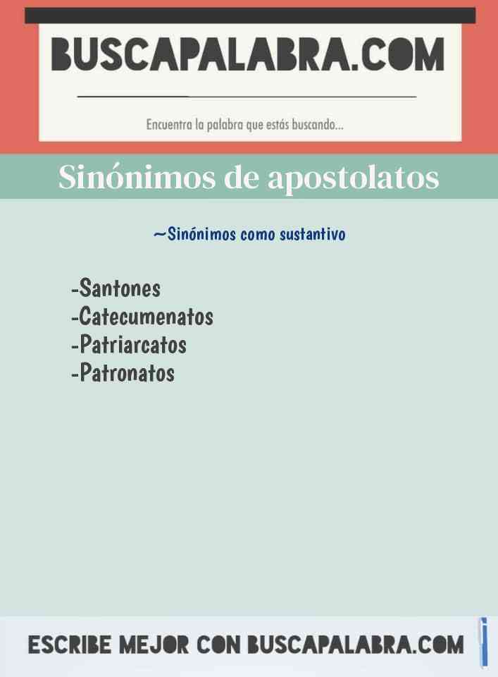 Sinónimo de apostolatos