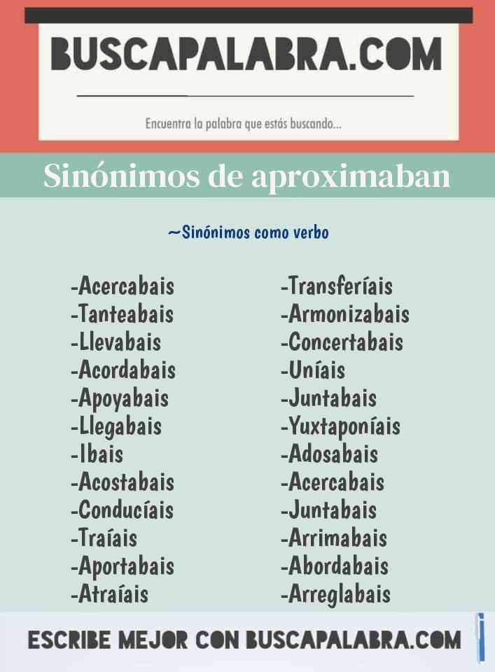 Sinónimo de aproximaban