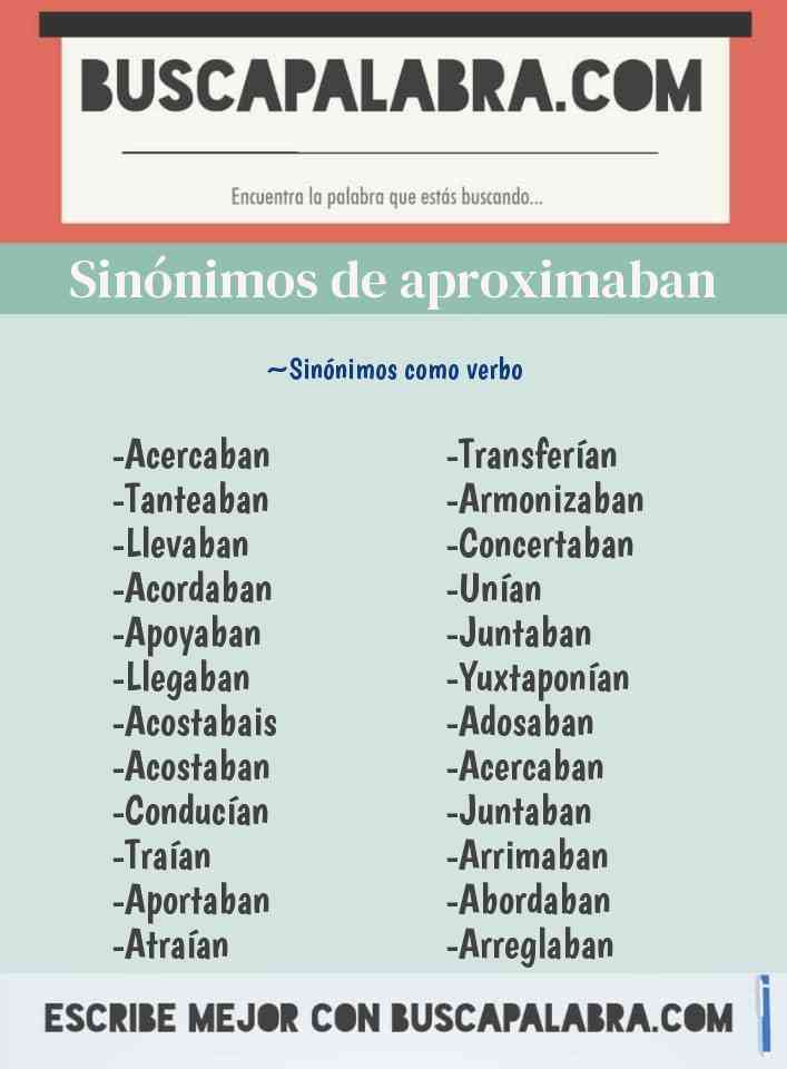 Sinónimo de aproximaban