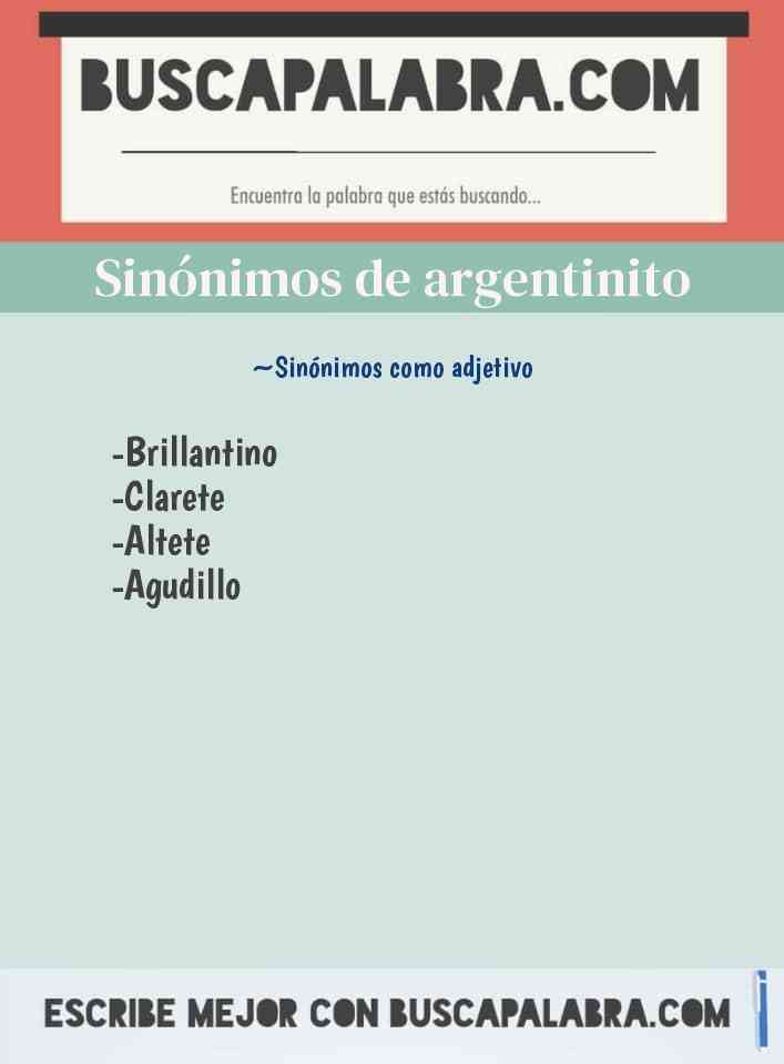 Sinónimo de argentinito