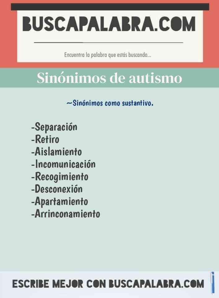 Sinónimo de autismo