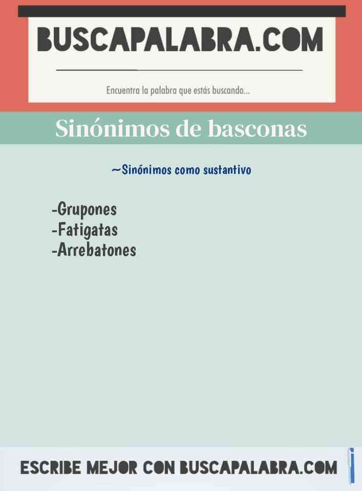 Sinónimo de basconas