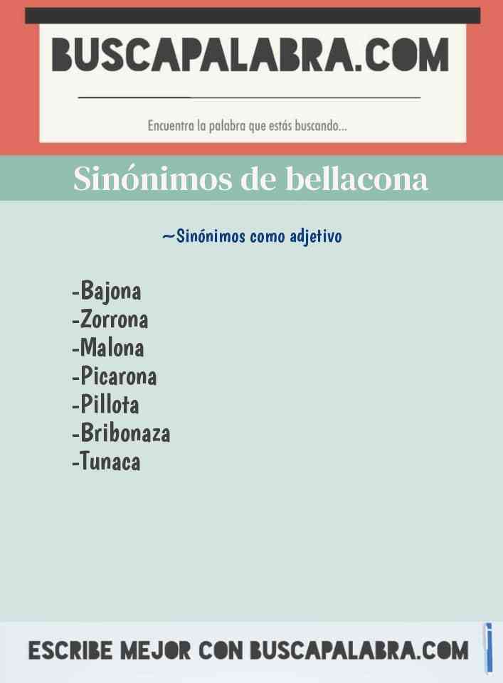 Sinónimo de bellacona