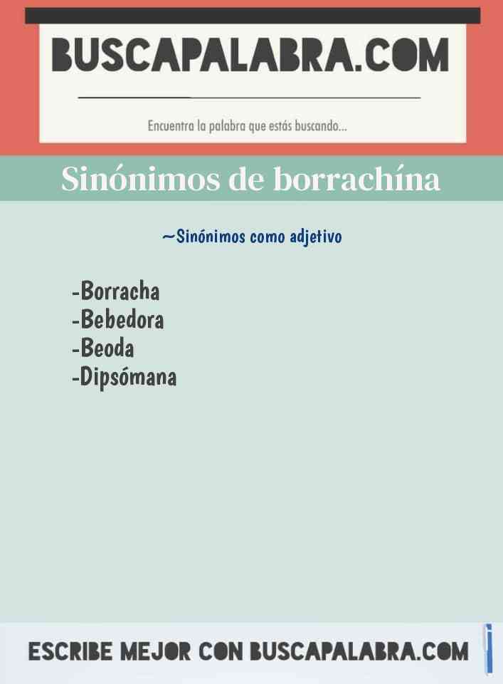 Sinónimo de borrachína