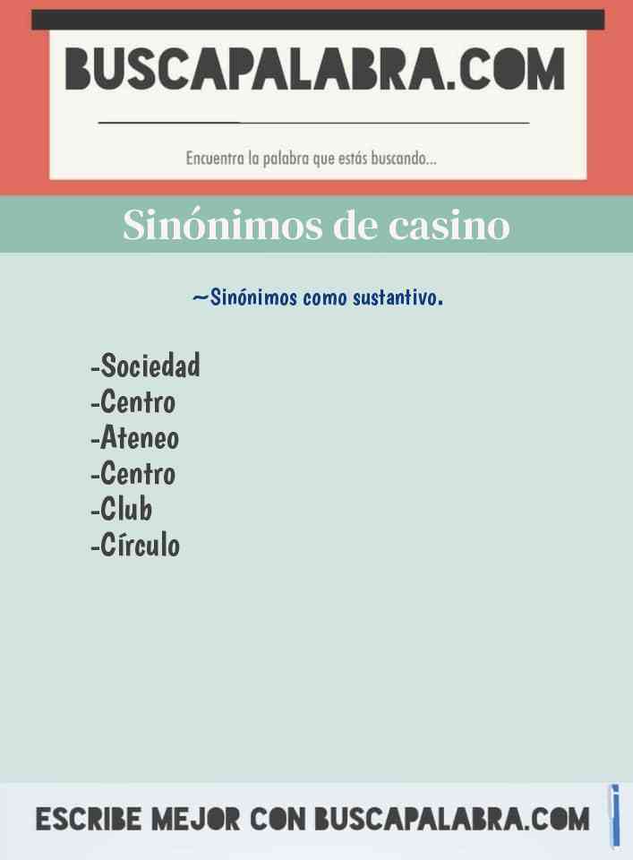 Sinónimo de casino