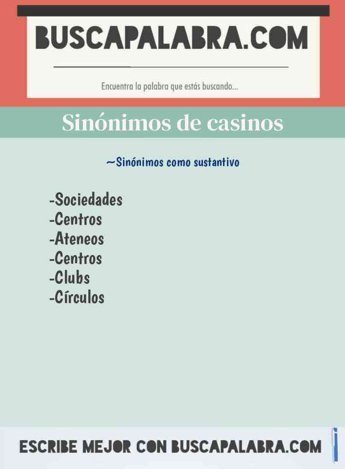Sinónimo de casinos