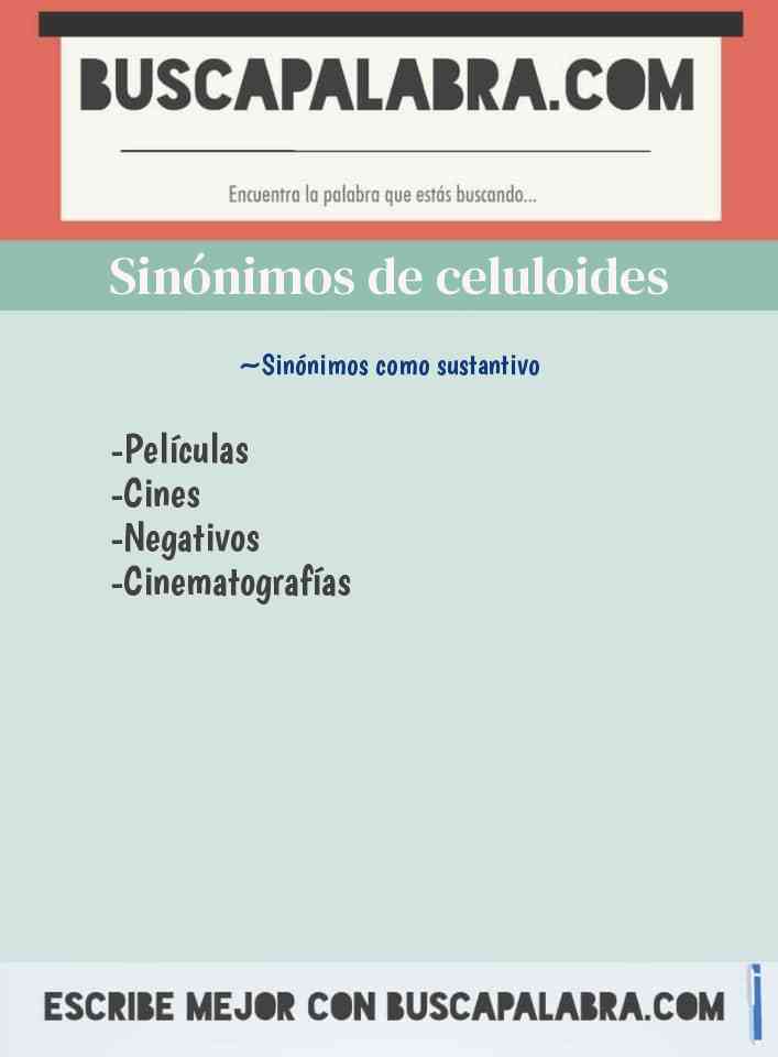 Sinónimo de celuloides