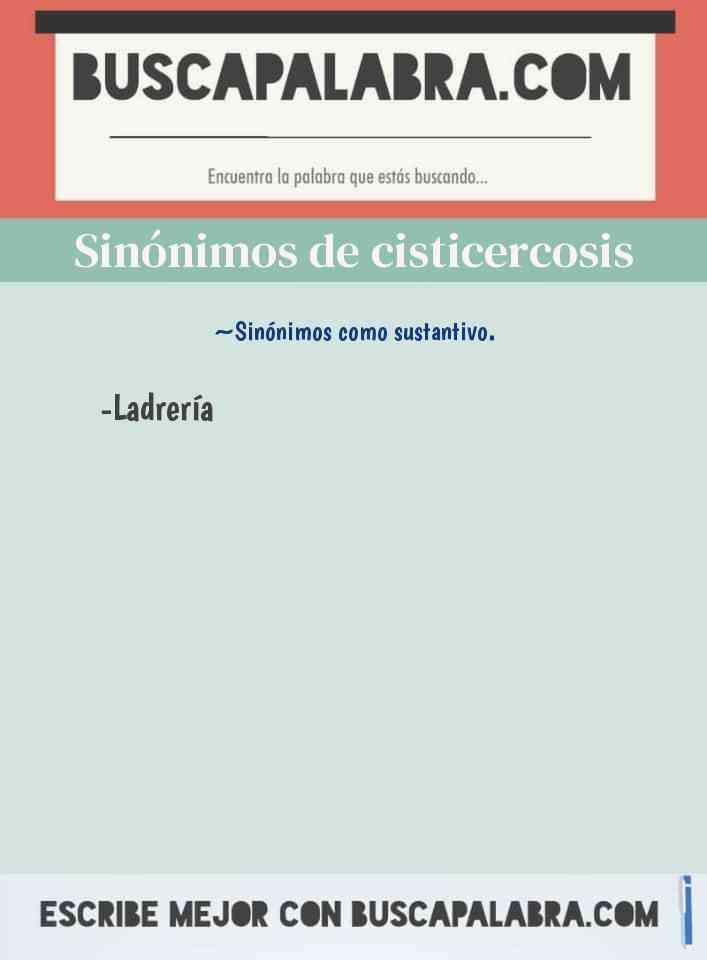 Sinónimo de cisticercosis