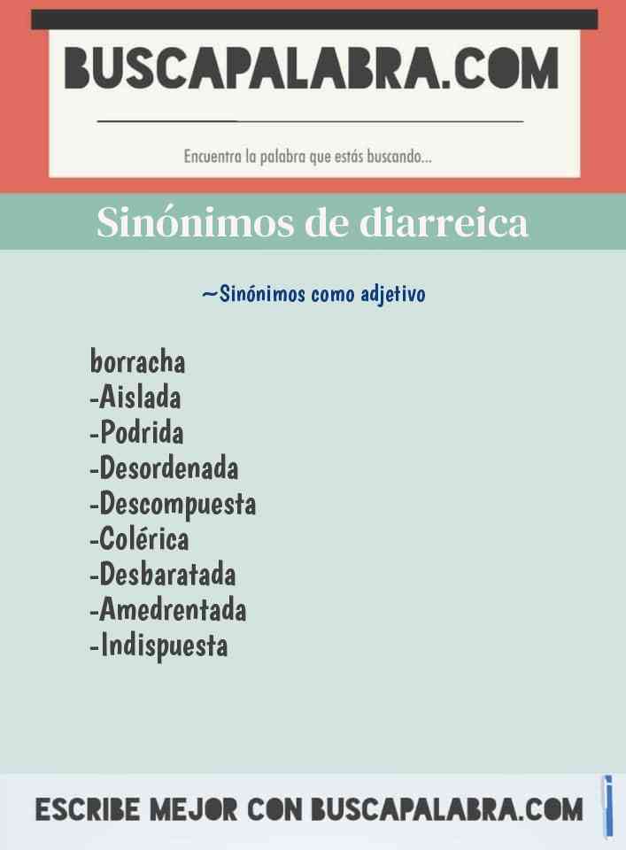 Sinónimo de diarreica